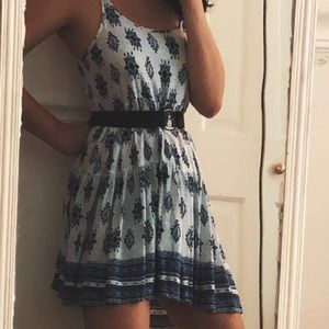 Navy Blue Henna Design dress